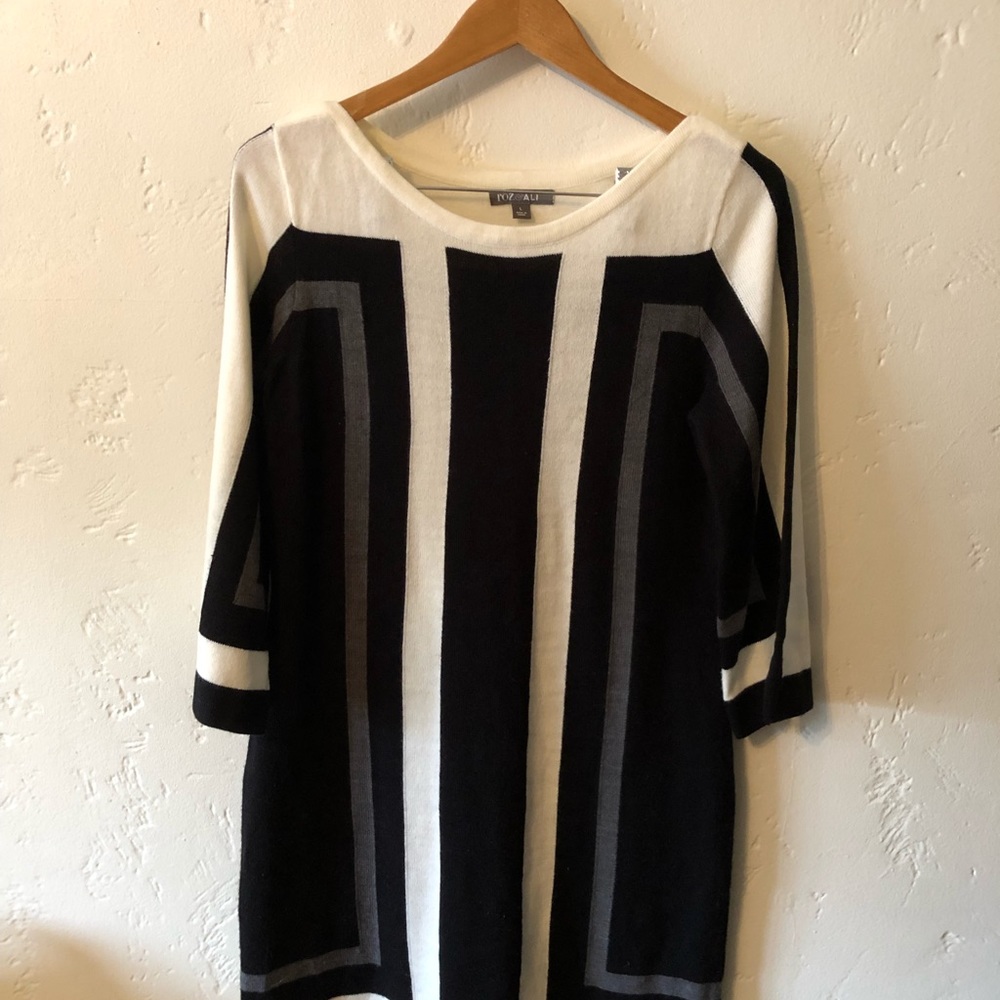 Knit sweater dress Art Deco